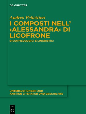 cover image of I composti nell'›Alessandra  di Licofrone